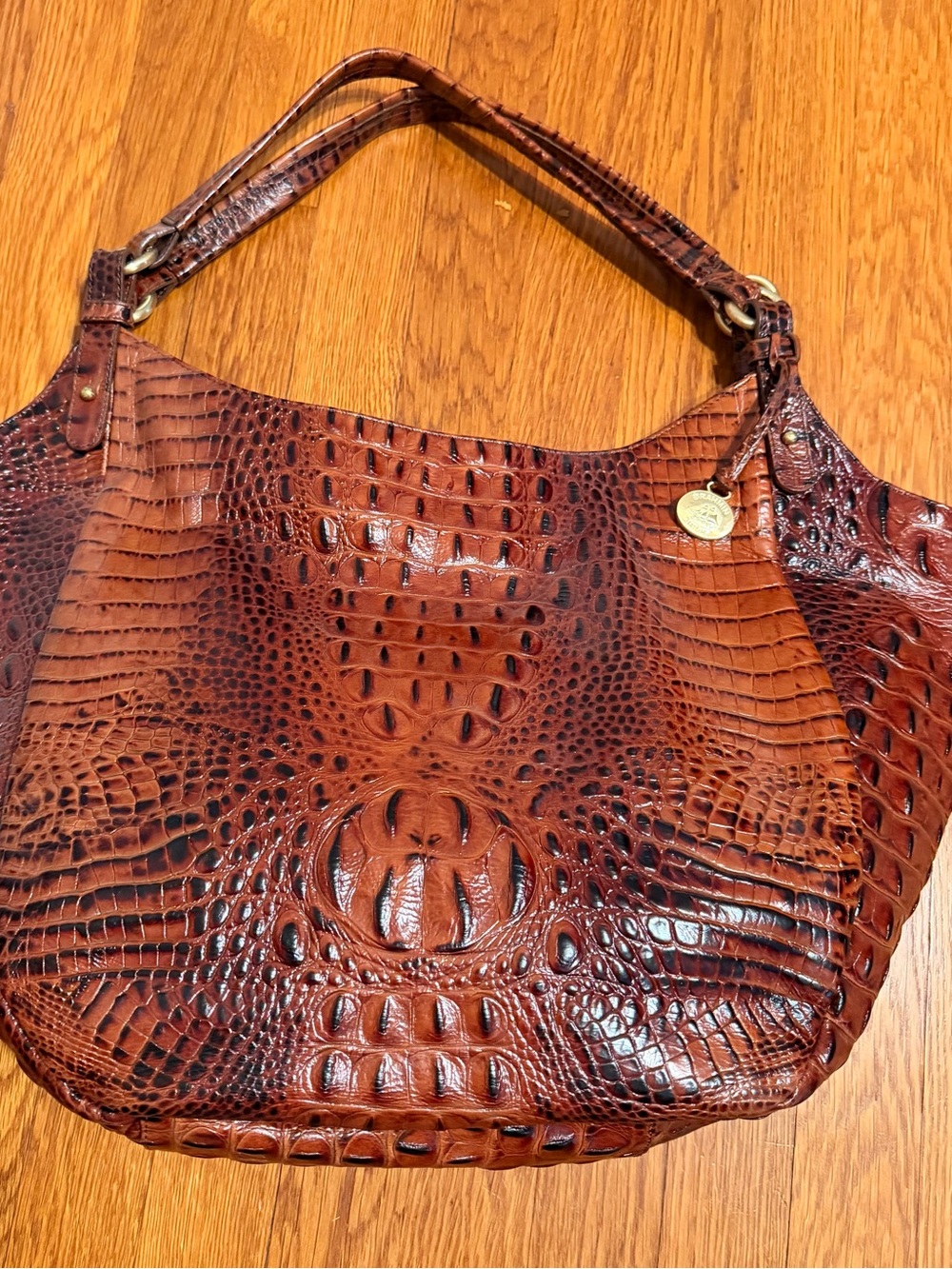 Brahmin Pecan Color - Beautiful Large Bag With Magnetic Closure